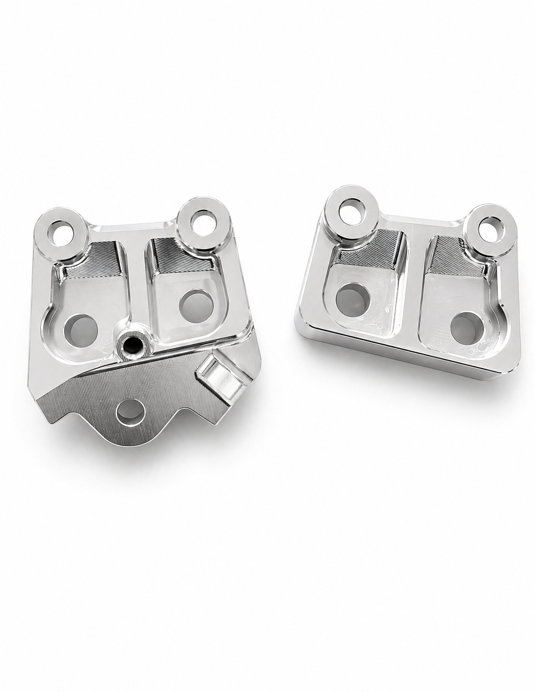 Talaria XXX Metal Foot Peg Brackets | CNC Upgrade Mounts (Black & Chrome) Forged Racing