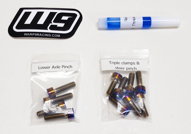 Titanium Fork Bolts (Collective) Warp9Racing