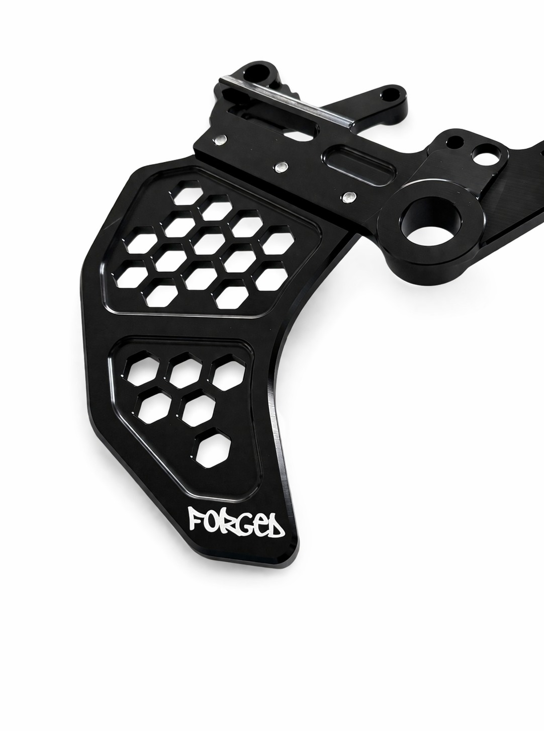 Surron Ultra Bee Dual Caliper Mount | CNC Metal Brake Upgrade w/ Rotor Guard Forged Racing