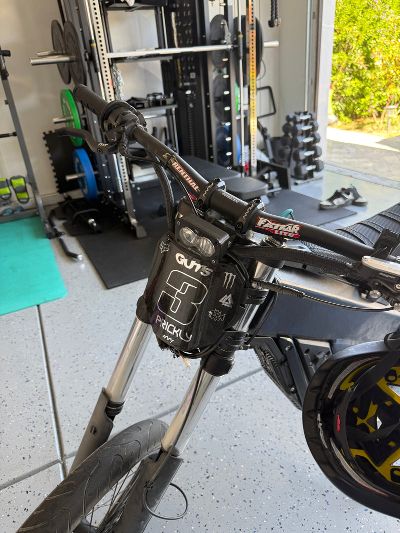 E-Moto Fork Wrap (Reflective Chrome) | Universal E-Bike Fork Protection Wrap Forged Racing