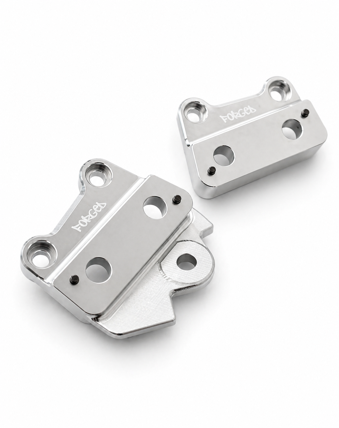 Talaria XXX Metal Foot Peg Brackets | CNC Upgrade Mounts (Black & Chrome) Forged Racing