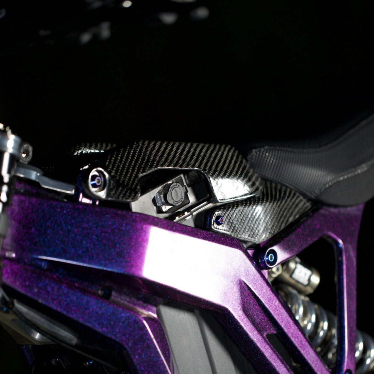 E-Ride Pro Carbon Fiber Battery Lid Modded Moto Co