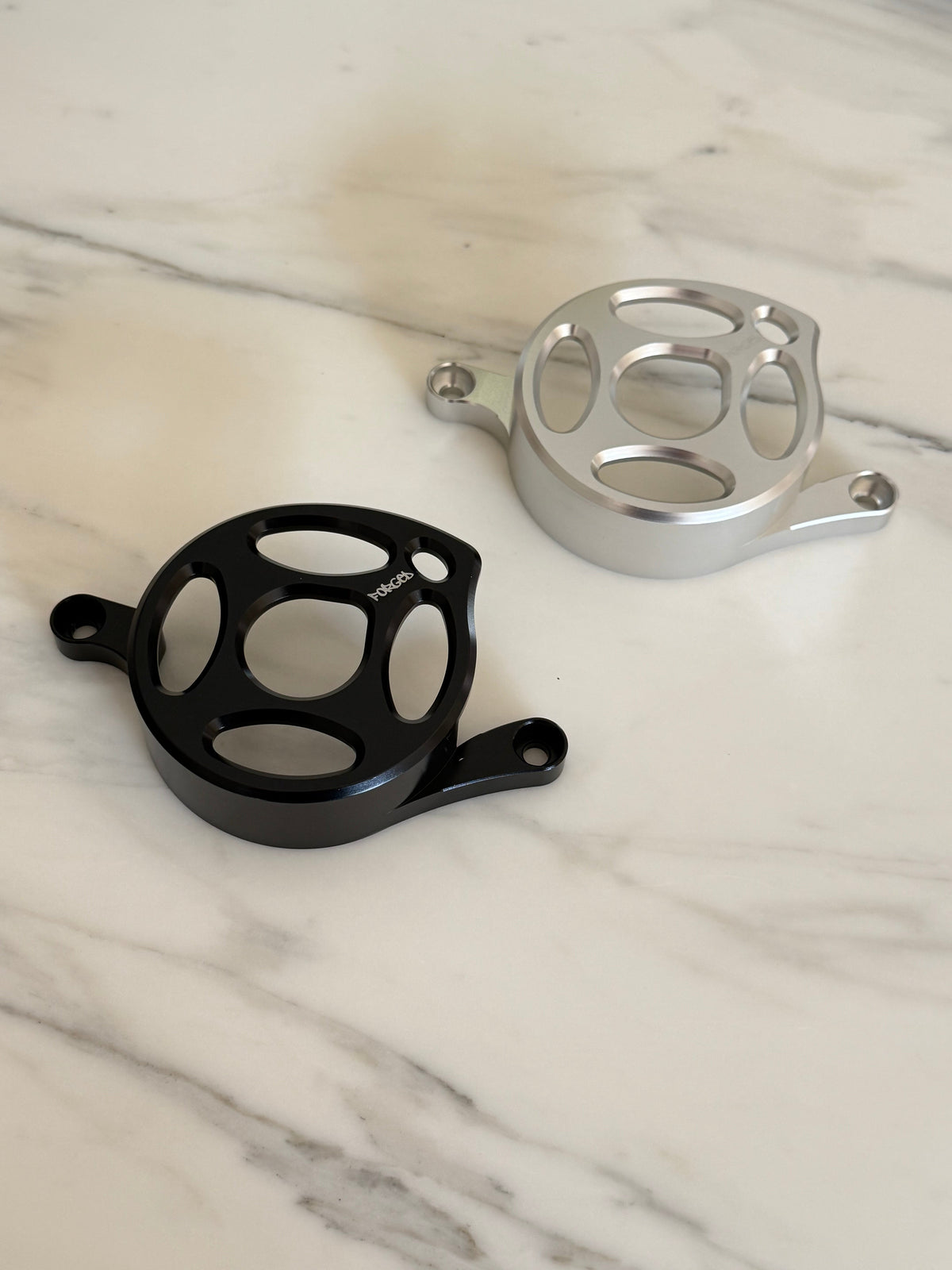 Surron Light Bee X & E-Ride Metal Motor Cover | CNC Upgrade Replacement (Black & Chrome) Forged Racing