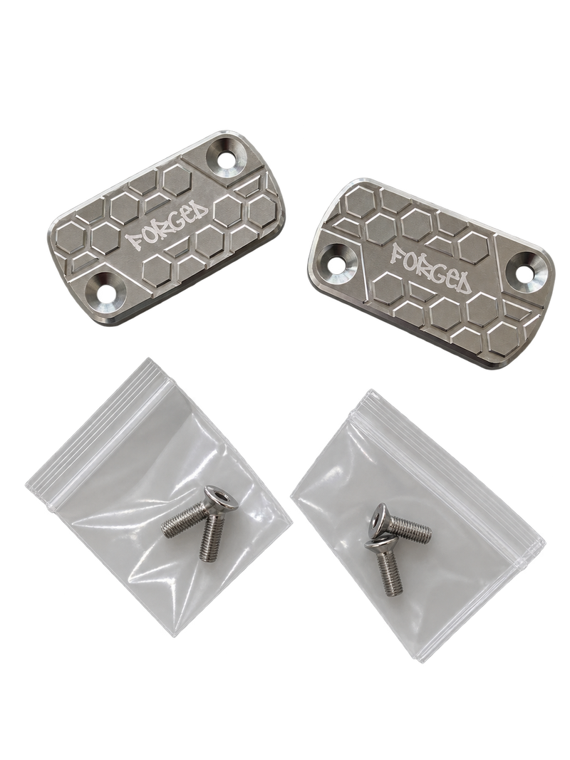 Sur-Ron Ultra Bee Brake Reservoir Cap | CNC Metal Upgrade (Black & Chrome) Forged Racing
