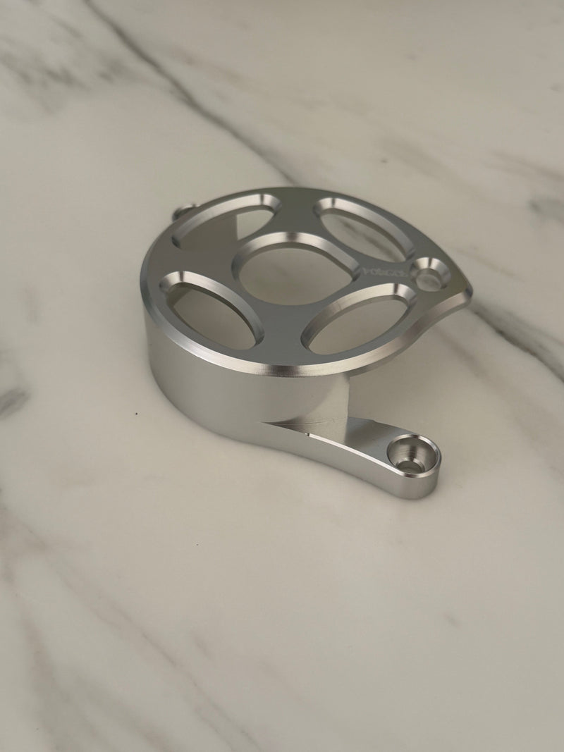 Surron Light Bee X & E-Ride Metal Motor Cover | CNC Upgrade Replacement (Black & Chrome) Forged Racing
