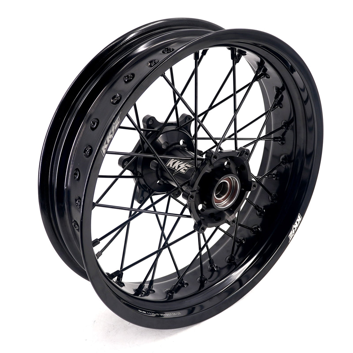 KKE 3.5*17'' & 4.25*17'' Supermoto Wheels Rims Fit STARK VARG MX EX Electric Dirt Bike All Black KKE Racing