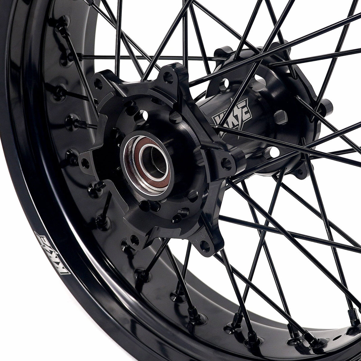 KKE 3.5*17'' & 4.25*17'' Supermoto Wheels Rims Fit STARK VARG MX EX Electric Dirt Bike All Black KKE Racing