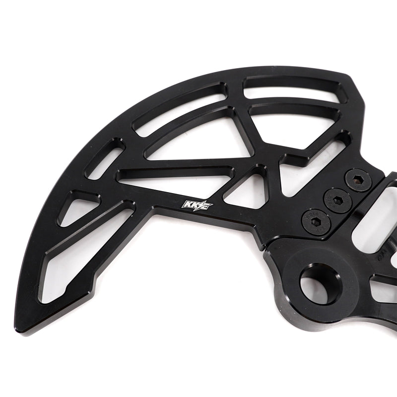 KKE Aluminum Rear Brake Disc Guard Fit Rawrr Mantis, Mantis X Red and Black (Collective) KKE Racing