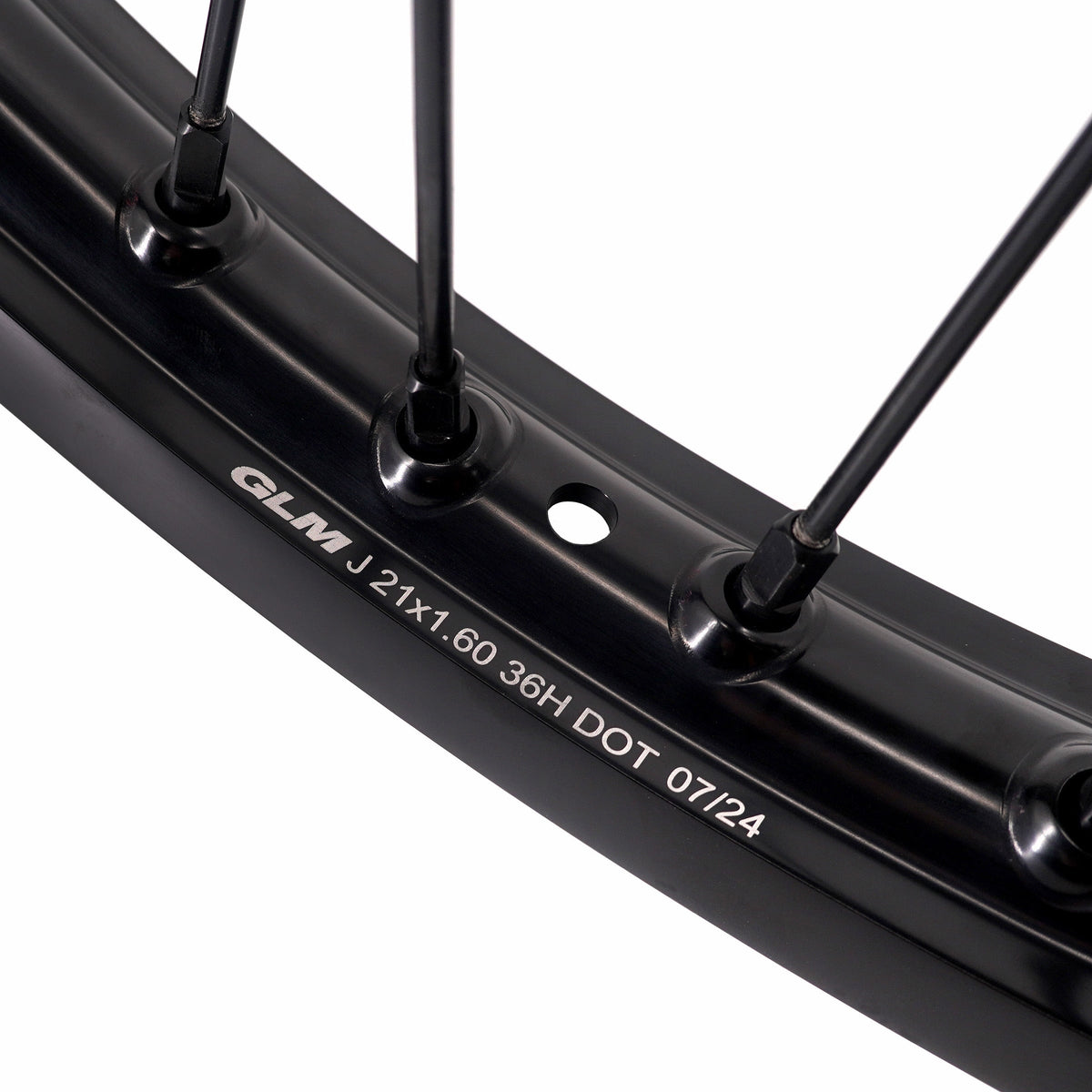 KKE Enduro 1.6*21" & 2.15*18" CNC Hub Electric Dirtbike Alloy Wheels Rims Fit STARK VARG MX EX All Black KKE Racing