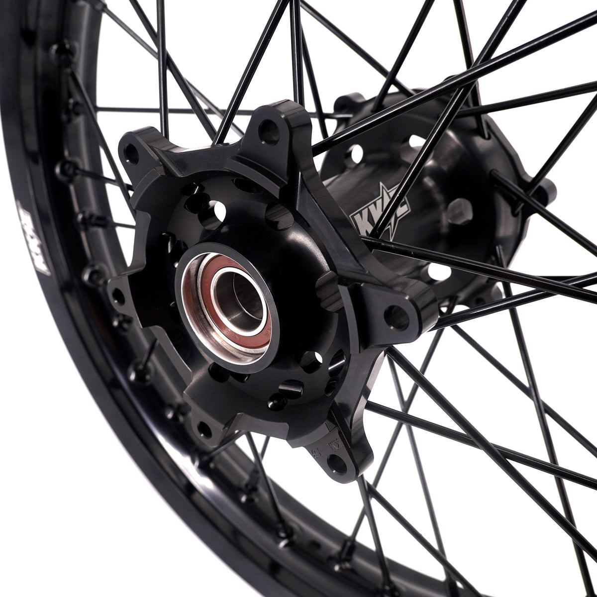 KKE Enduro 1.6*21" & 2.15*18" CNC Hub Electric Dirtbike Alloy Wheels Rims Fit STARK VARG MX EX All Black KKE Racing