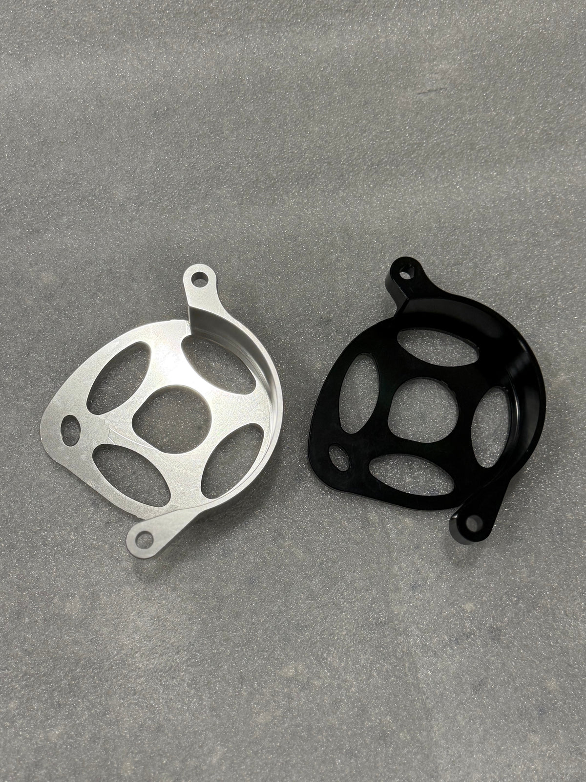 Surron Ultra Bee Metal Motor Cover | CNC Upgrade Replacement (Black & Chrome) Forged Racing