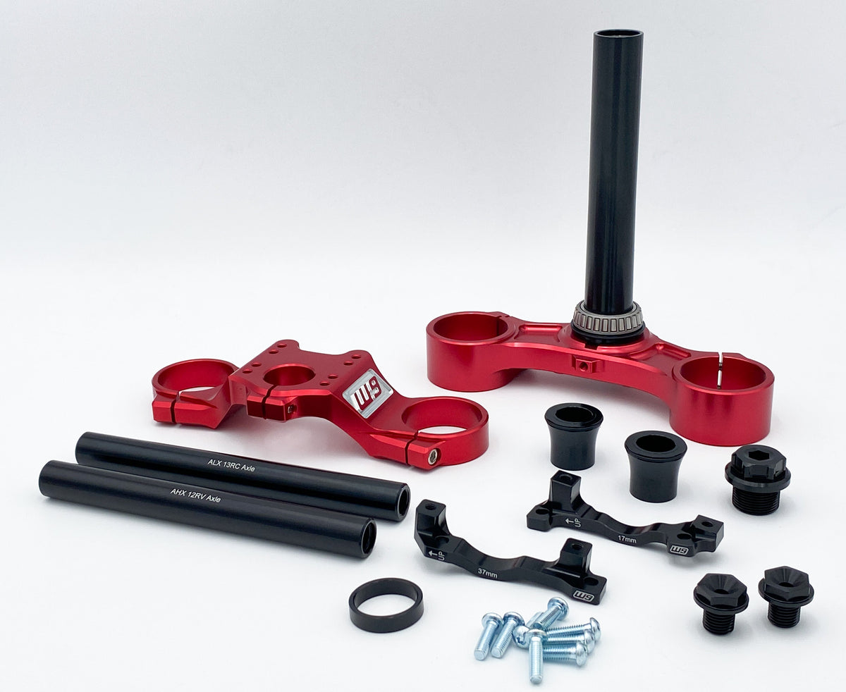 Warp 9 FastAce Triple Clamps Modded Moto Co