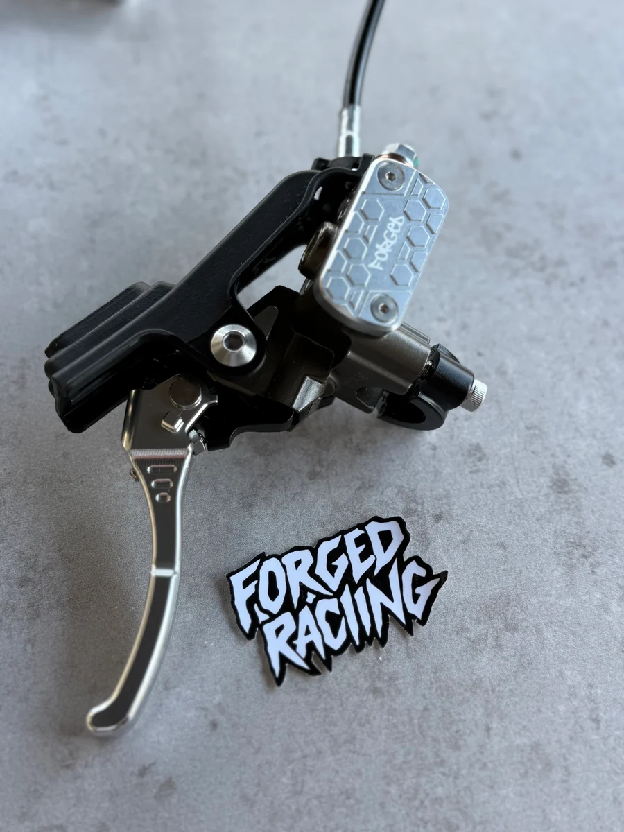Sur-Ron Ultra Bee Brake Reservoir Cap | CNC Metal Upgrade (Black & Chrome) Forged Racing