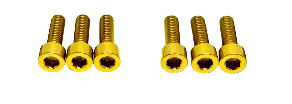 Titanium Surron LBX Stem Bolt Kit (6 pieces) - Riot Racing