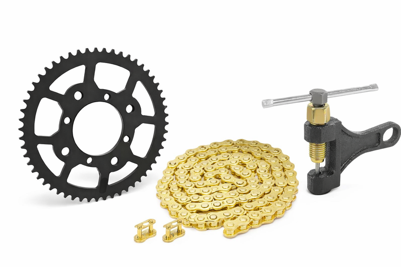 Tuttio Soleil 01 & Yozma Gold Chain Upgrade – Heavy Duty 420 E-Bike Chain (116 Links) Forged Racing
