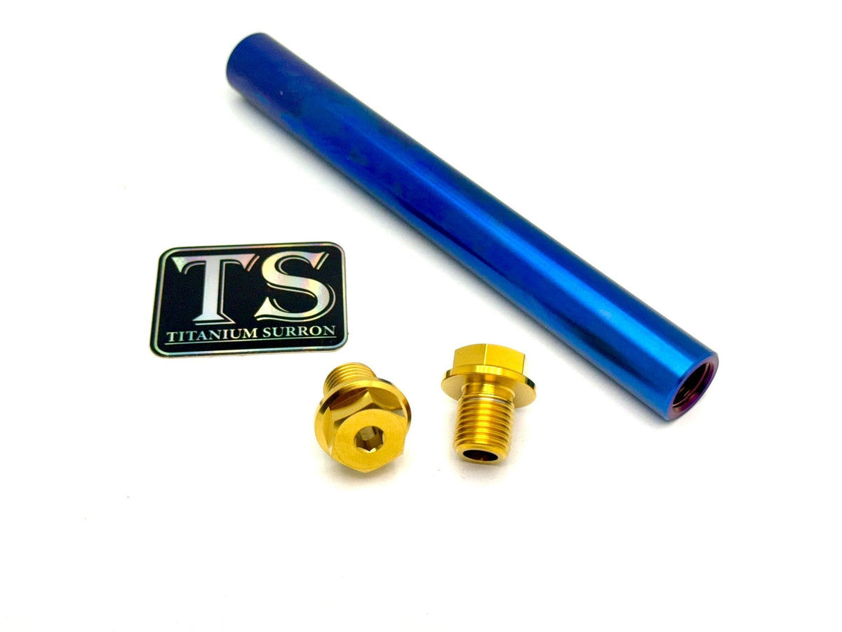 FastAce Fork Titanium Axle and Two Axle Bolts (3 Pieces) - Riot Racing