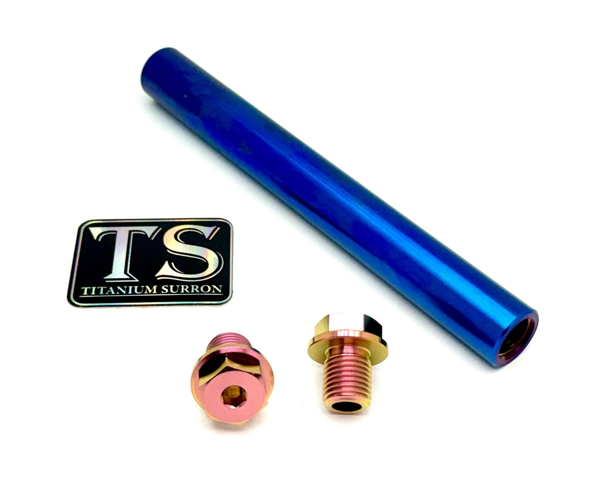 FastAce Fork Titanium Axle and Two Axle Bolts (3 Pieces) - Riot Racing