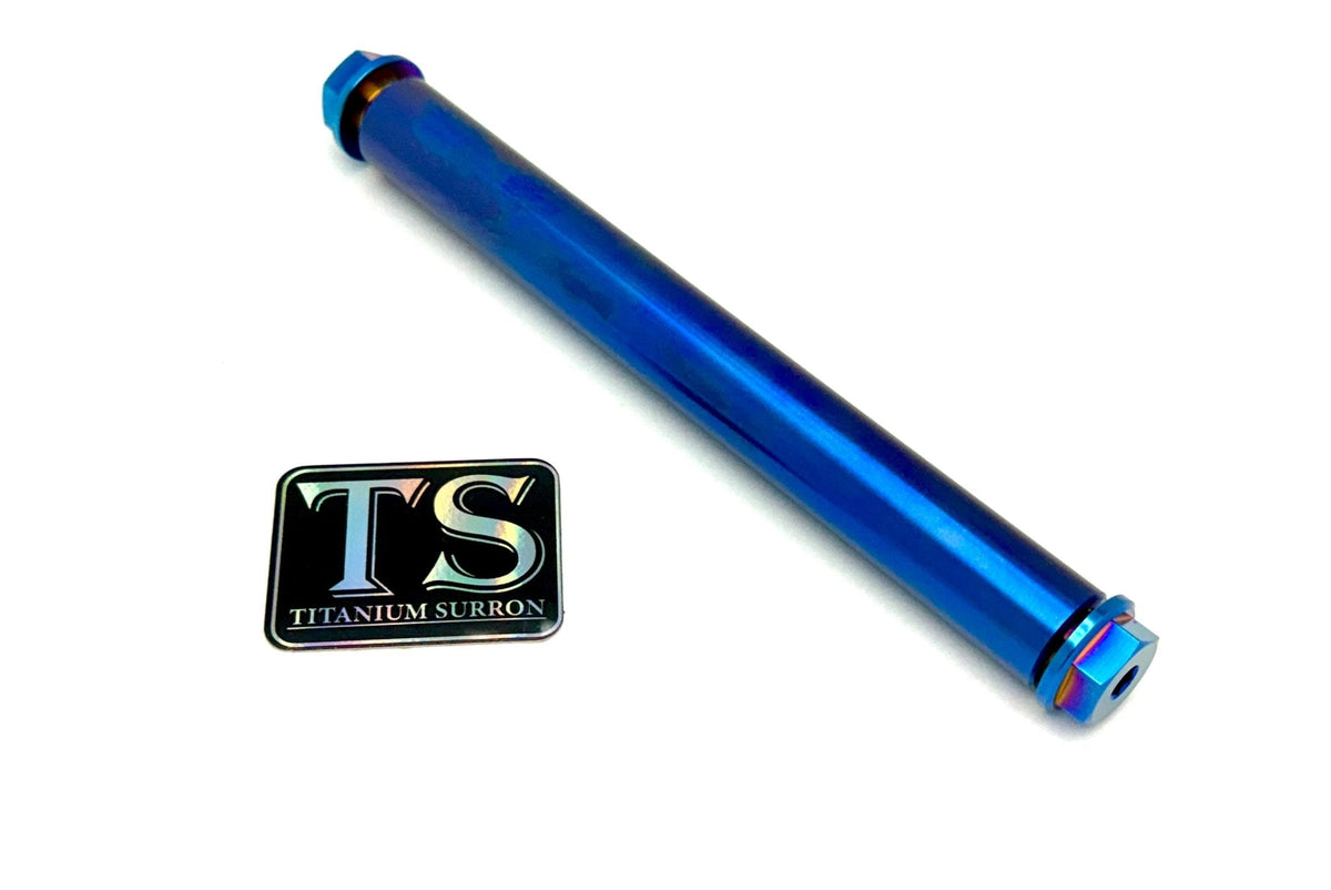 FastAce Fork Titanium Axle and Two Axle Bolts (3 Pieces) - Riot Racing