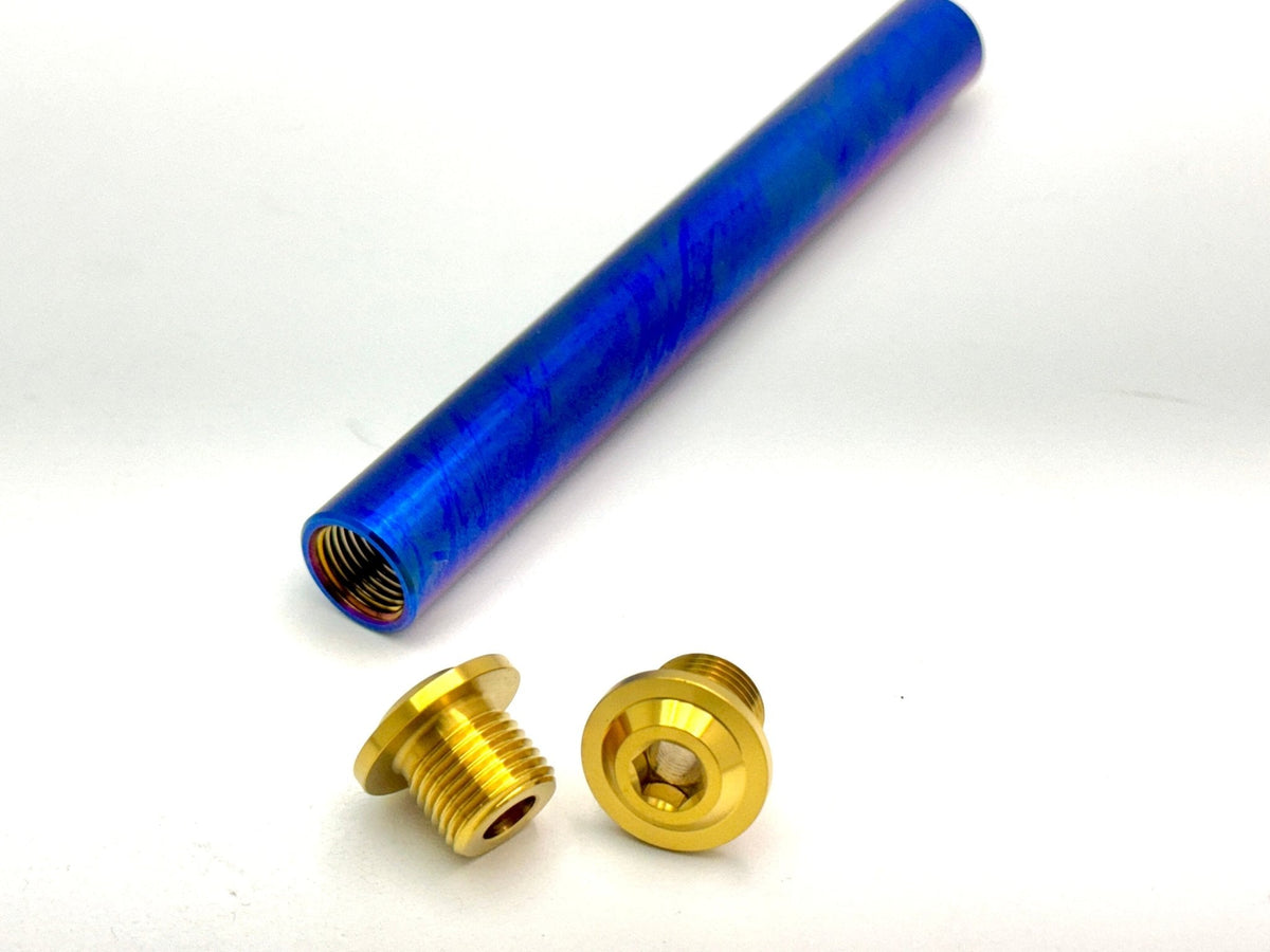 KKE Fork Custom Titanium Axle and Two Axle End-Bolts - Riot Racing