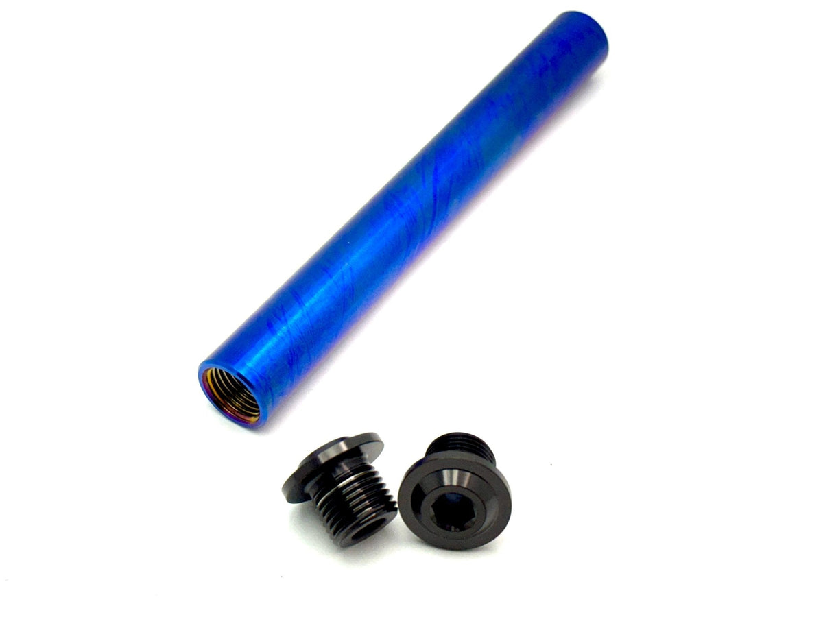 KKE Fork Custom Titanium Axle and Two Axle End-Bolts - Riot Racing