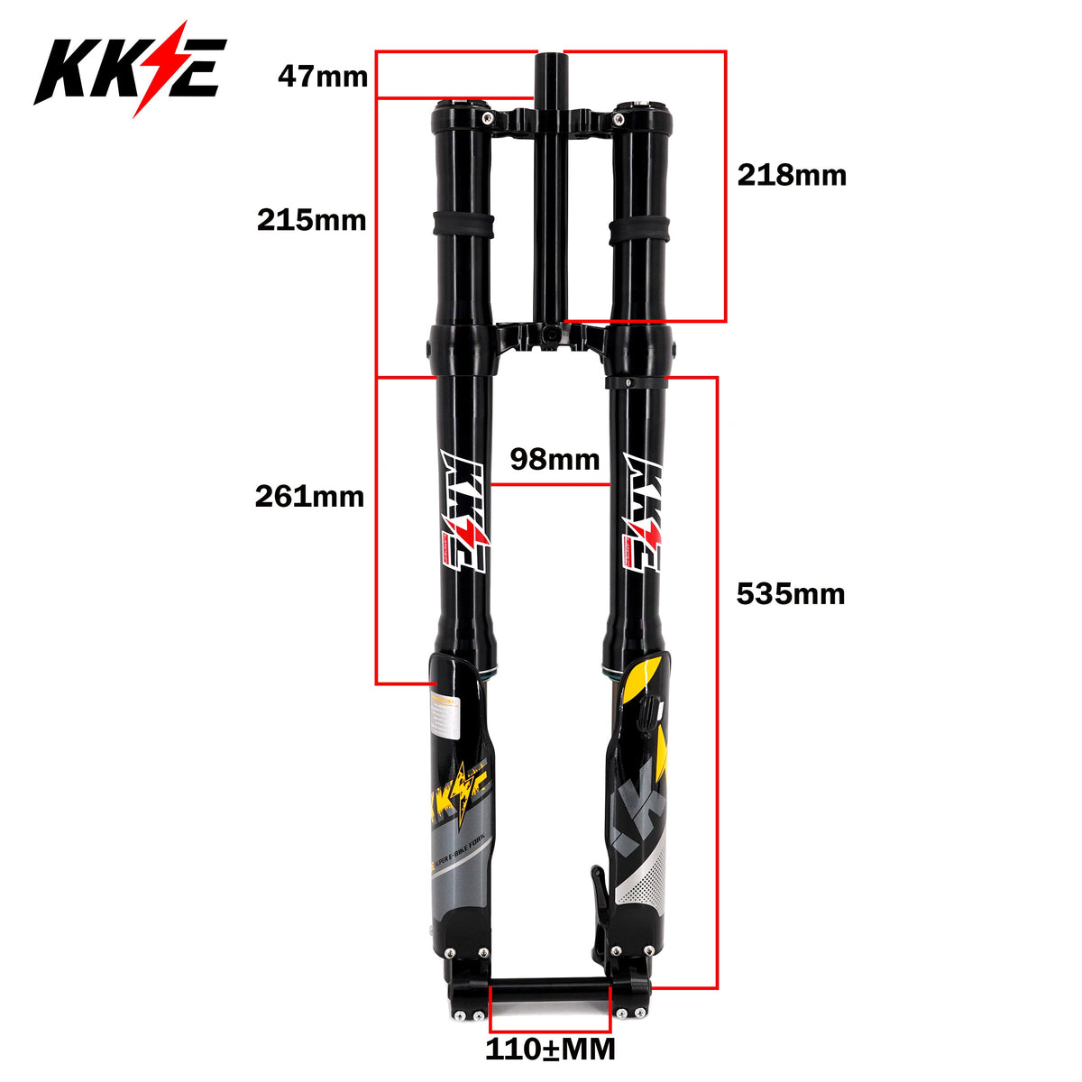 KKE 37MM Aluminum Front Fork Suspension Kit Fit SURRON Light Bee, E-Ride Pro-SS, Talaria Sting MX3/MX4/R (Collective) KKE Racing