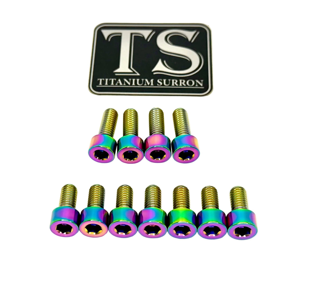 Titanium EXT Ferro Fork Bolt Kits Titanium Surron
