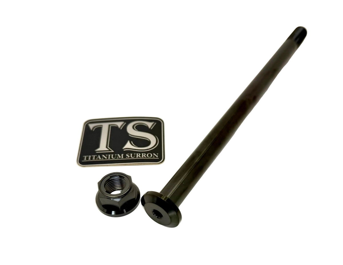 Titanium Rear Axle and Nut - Yozma IN10 Titanium Surron