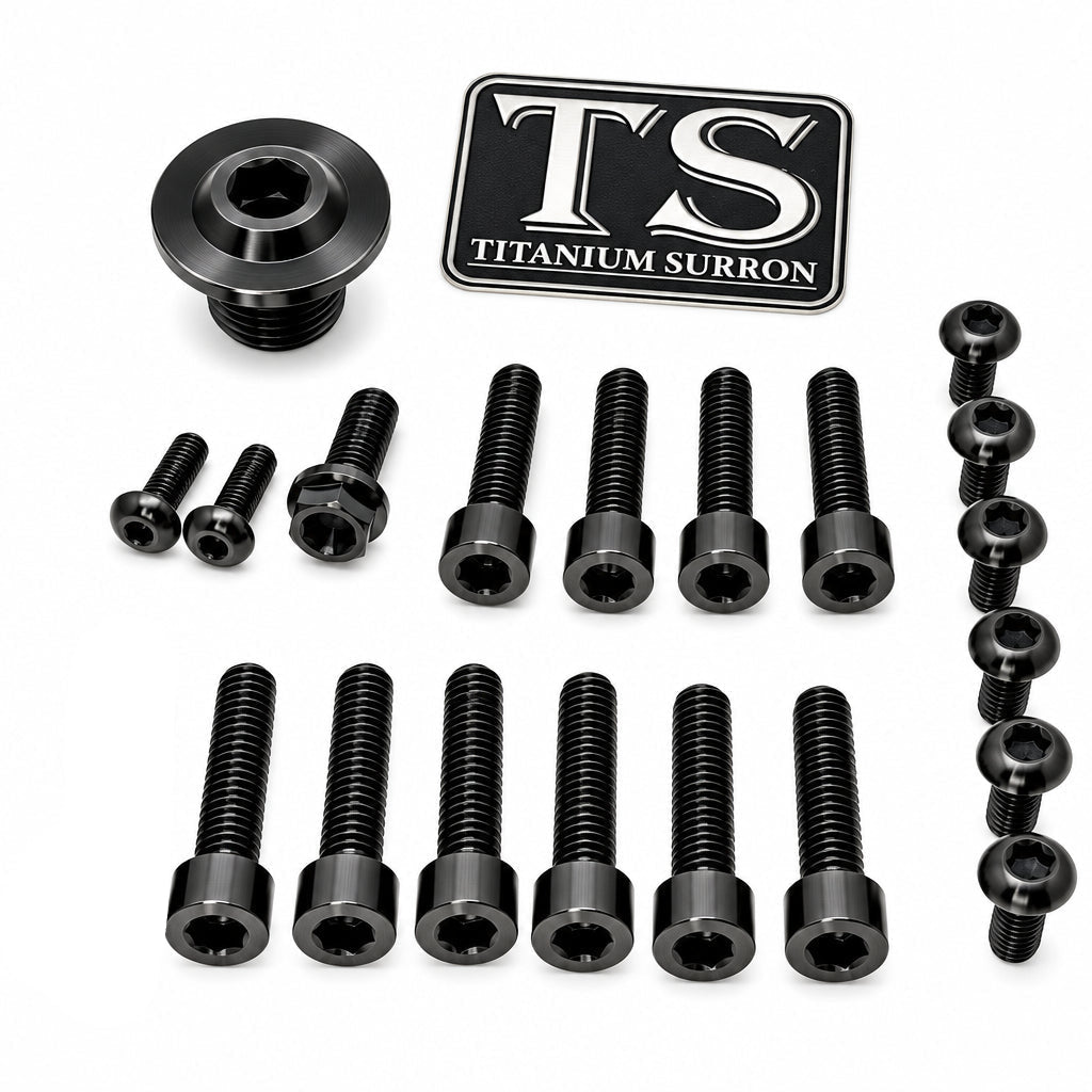 Titanium Surron Ultra Bee OEM Fork Bolt Kit Titanium Surron