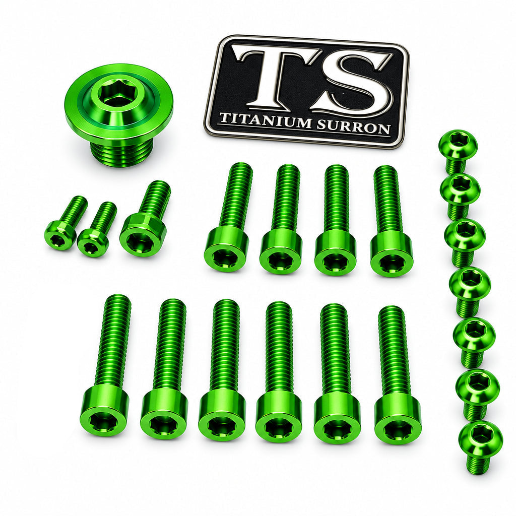 Titanium Surron Ultra Bee OEM Fork Bolt Kit Titanium Surron