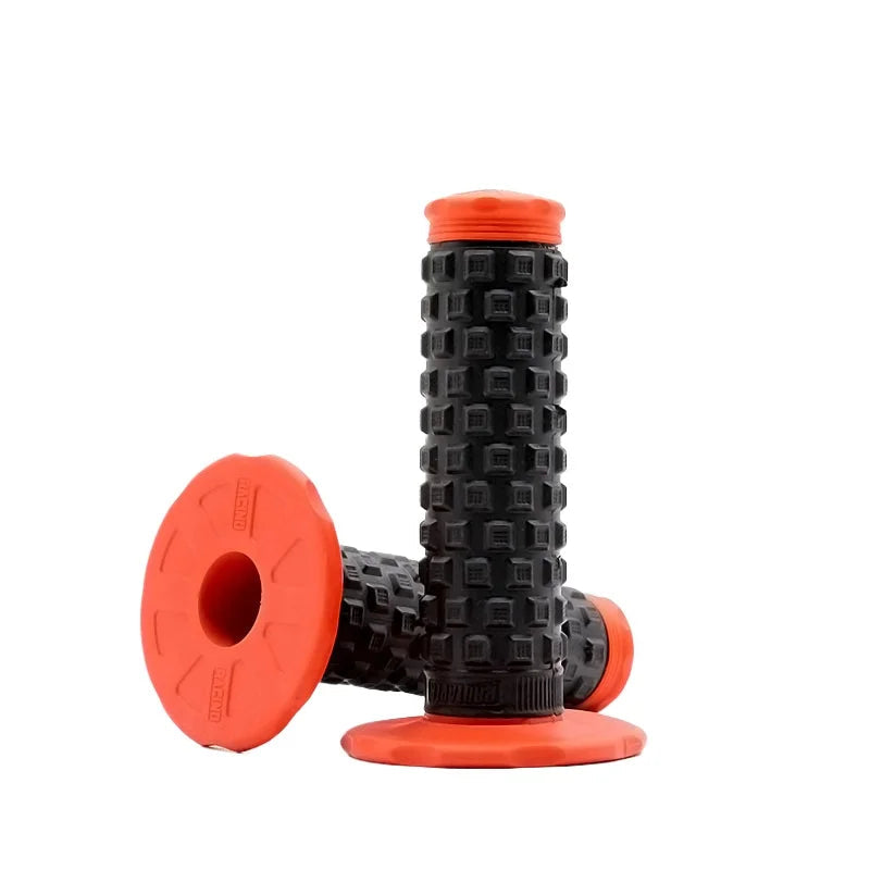 7/8" (22mm) Motorcycle Handlebar Grips – Soft Rubber Pillow Top Dirt Bike Grips for MX, Motocross, Enduro & Off-Road Motorcycles Emoto Supply