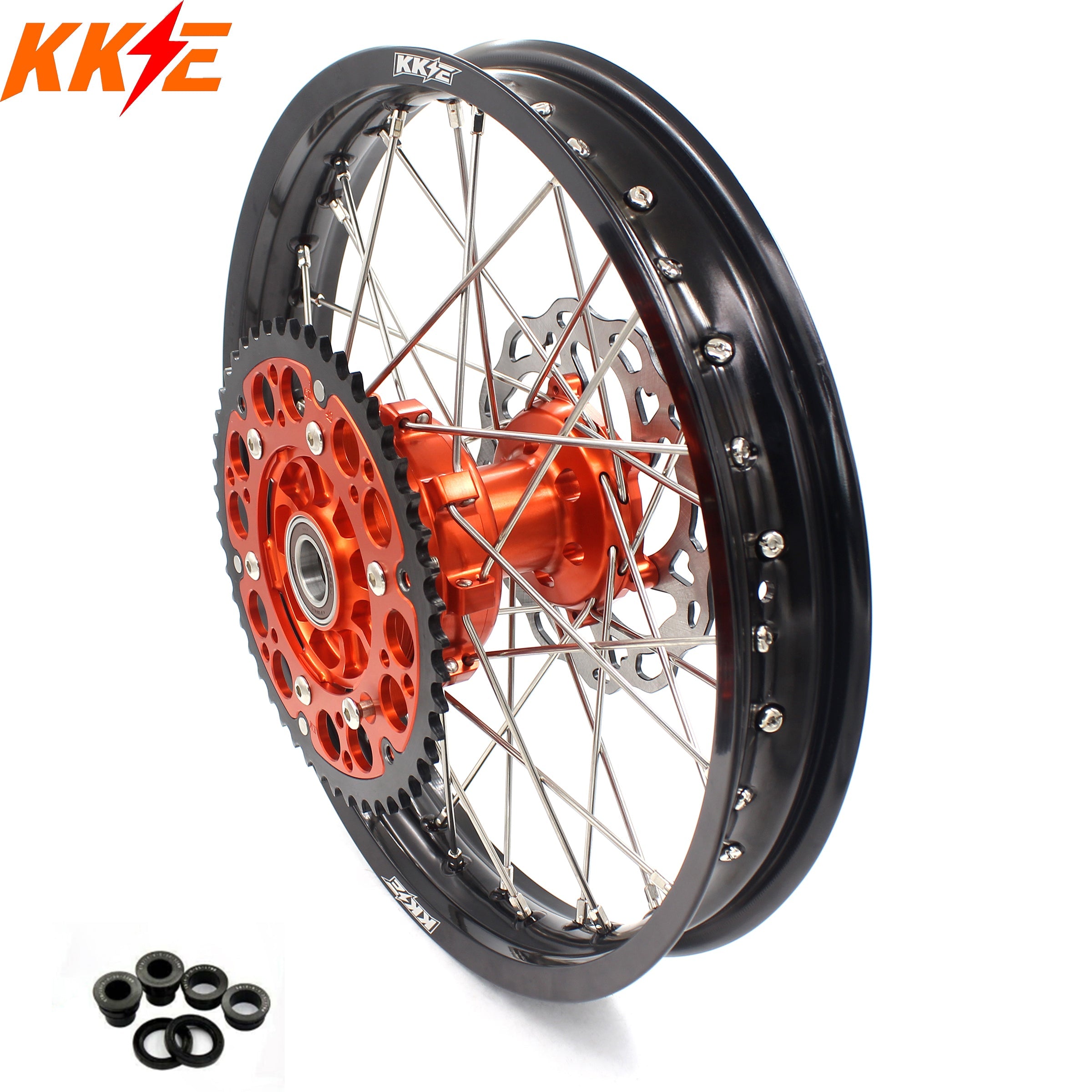 KKE 18×2.15 Inch Rear CUSH Drive Wheel For KTM EXC EXC-F EXC-W 125-530CC 2003-2024 KKE Racing