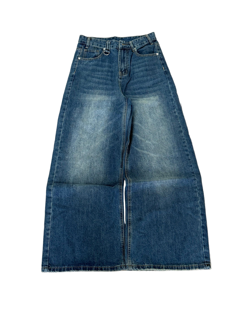 FORGED Washed Blue Baggy Jeans Forged Racing