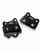 Talaria XXX Metal Foot Peg Brackets | CNC Upgrade Mounts (Black & Chrome) Forged Racing