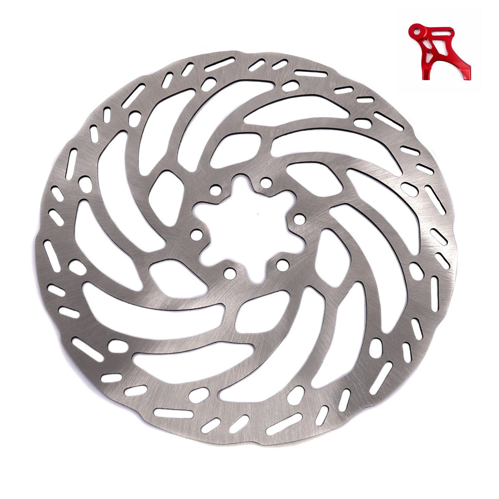 KKE Rear 220MM Disc with Adapter For SurRon Light Bee X, Segway X160/X260, E-Ride Pro SS  (Collective) KKE Racing