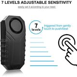 113dB Wireless Vibration Motion Sensor Waterproof Bike Alarm with Remote DailySale