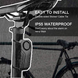 113dB Wireless Vibration Motion Sensor Waterproof Bike Alarm with Remote DailySale
