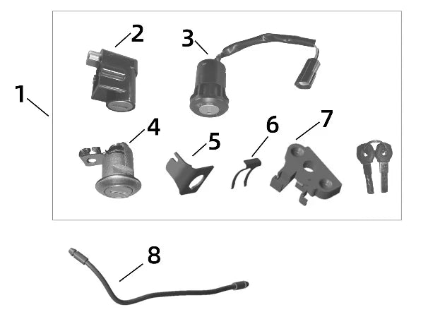 Emoto Lock Key Set-Light Bee/Talaria/Generic/Ultra Bee Segron Universe