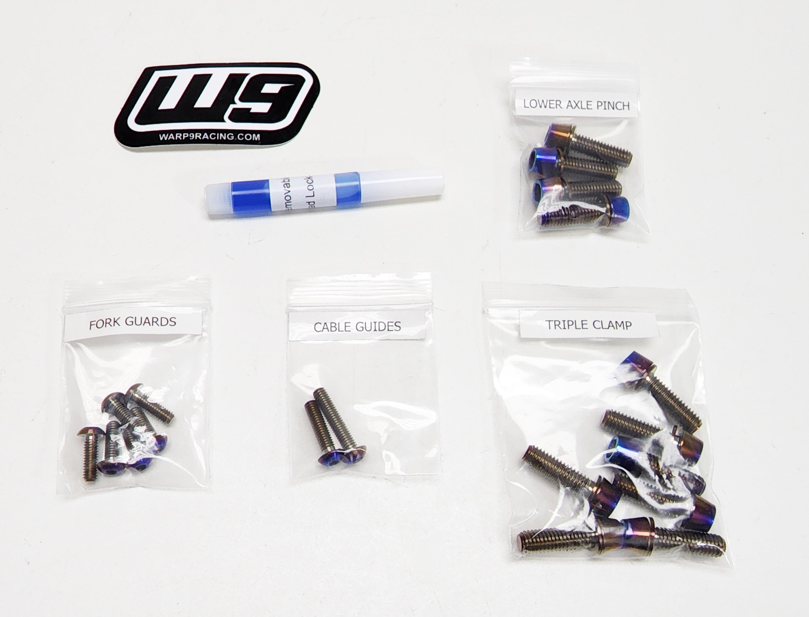 Titanium Fork Bolts (Collective) Warp9Racing