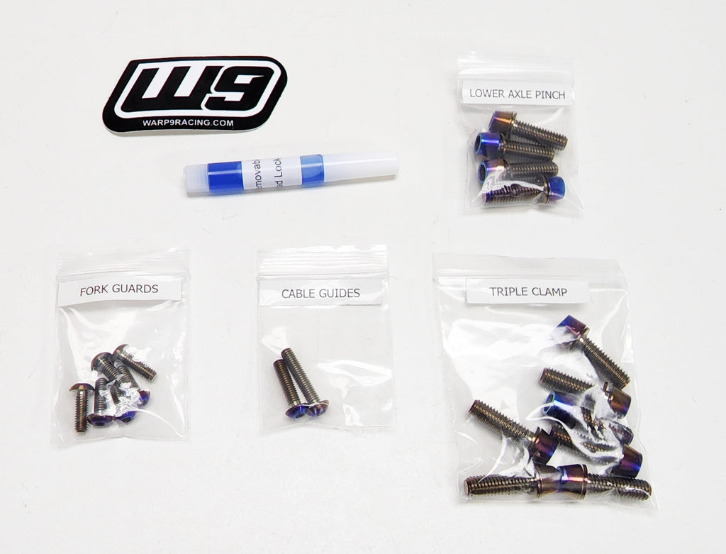Titanium Fork Bolts (Collective) Warp9Racing