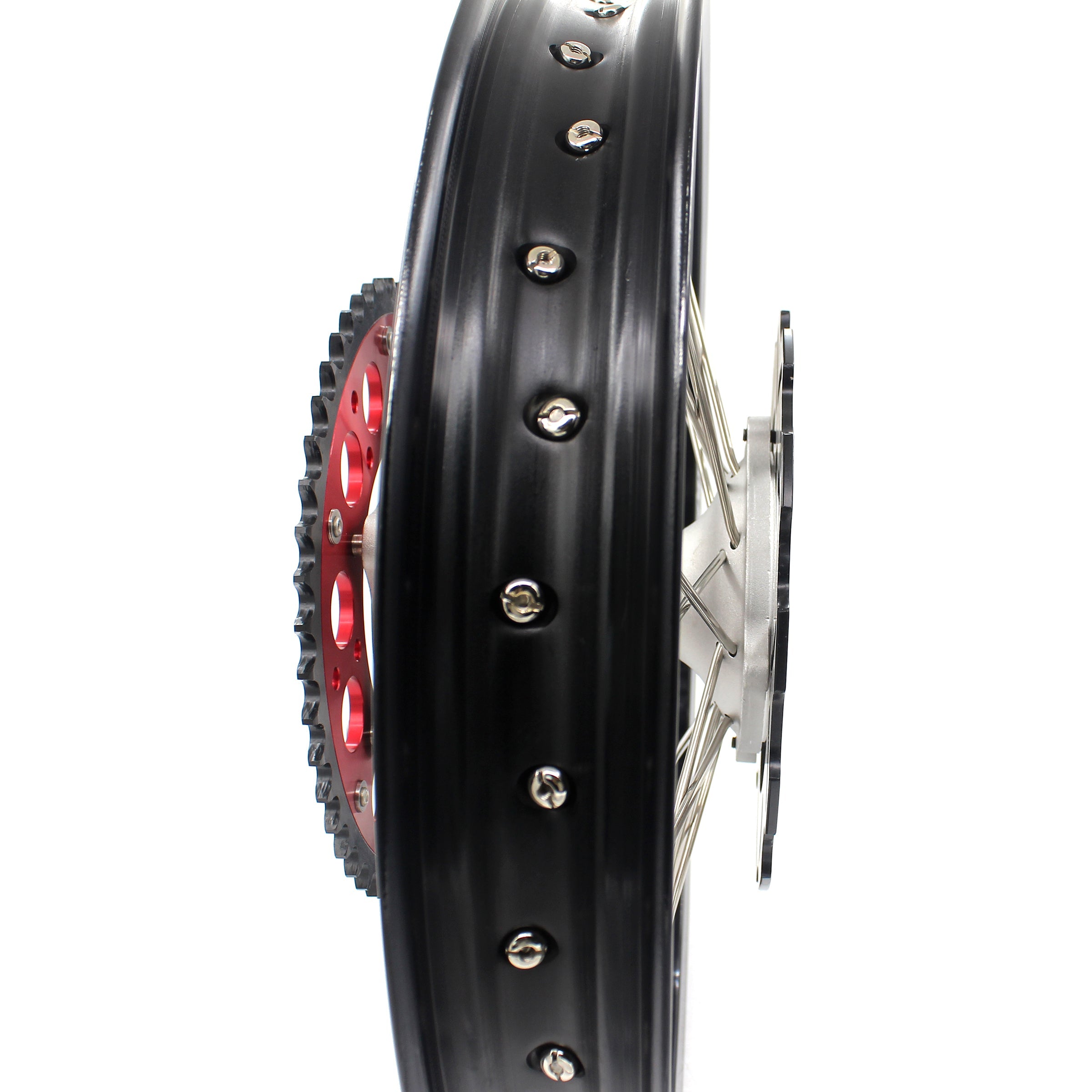 KKE 21 & 18 Casting MX Rims for Honda XR650R 2000-2008 240MM/240MM Disc Silver&Black KKE Racing