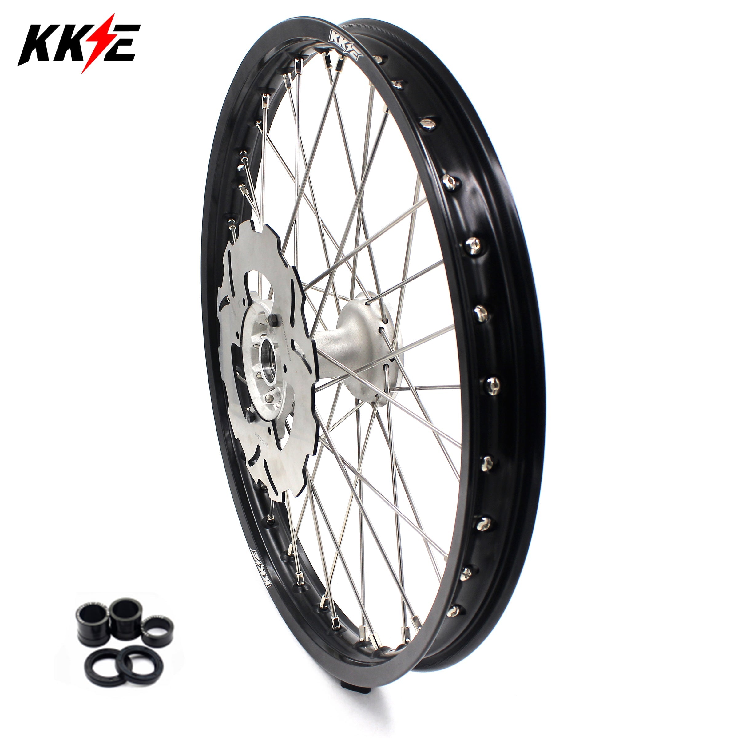 KKE 21" Cast Hub Billet Rim Wheel Fit Honda XR400R 1996-2004 Disc KKE Racing