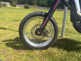 Surron Ultra Bee 17" Supermoto Wheelset - Black/Chrome Finish Forged Racing