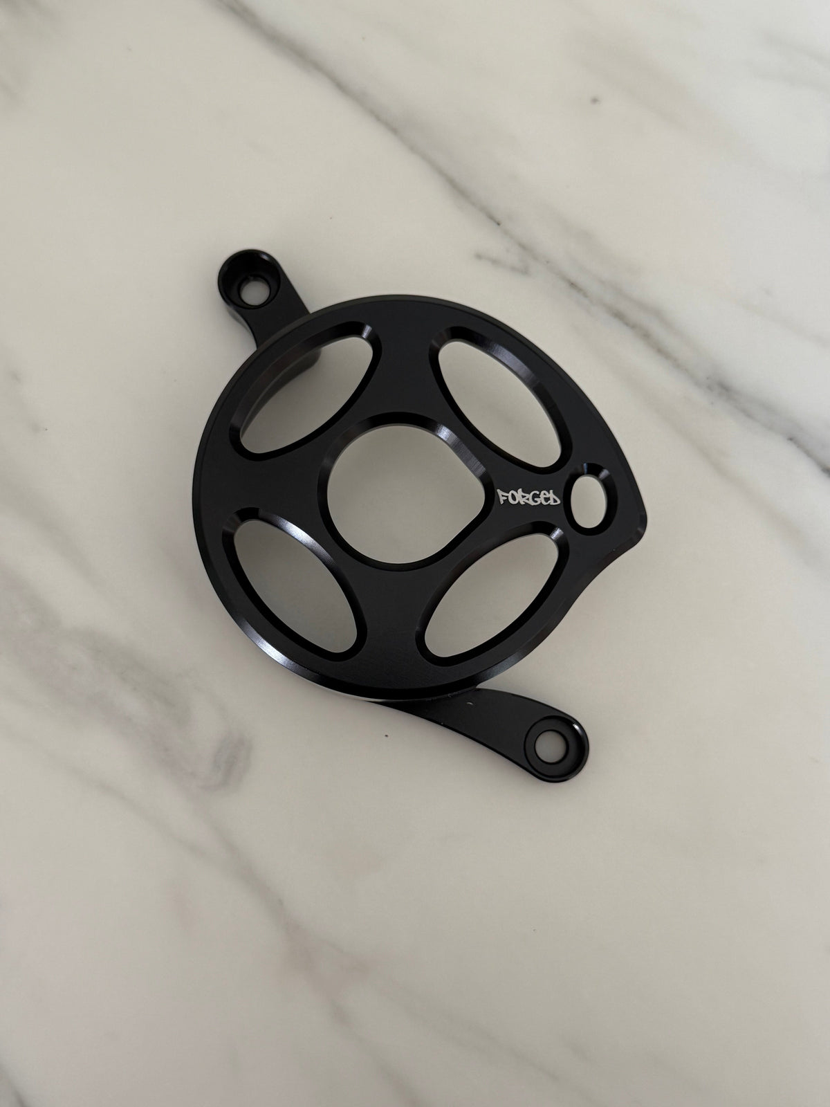 Surron Light Bee X & E-Ride Metal Motor Cover | CNC Upgrade Replacement (Black & Chrome) Forged Racing