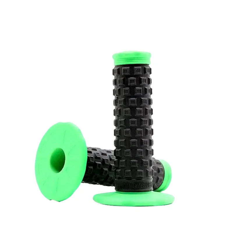 7/8" (22mm) Motorcycle Handlebar Grips – Soft Rubber Pillow Top Dirt Bike Grips for MX, Motocross, Enduro & Off-Road Motorcycles Emoto Supply