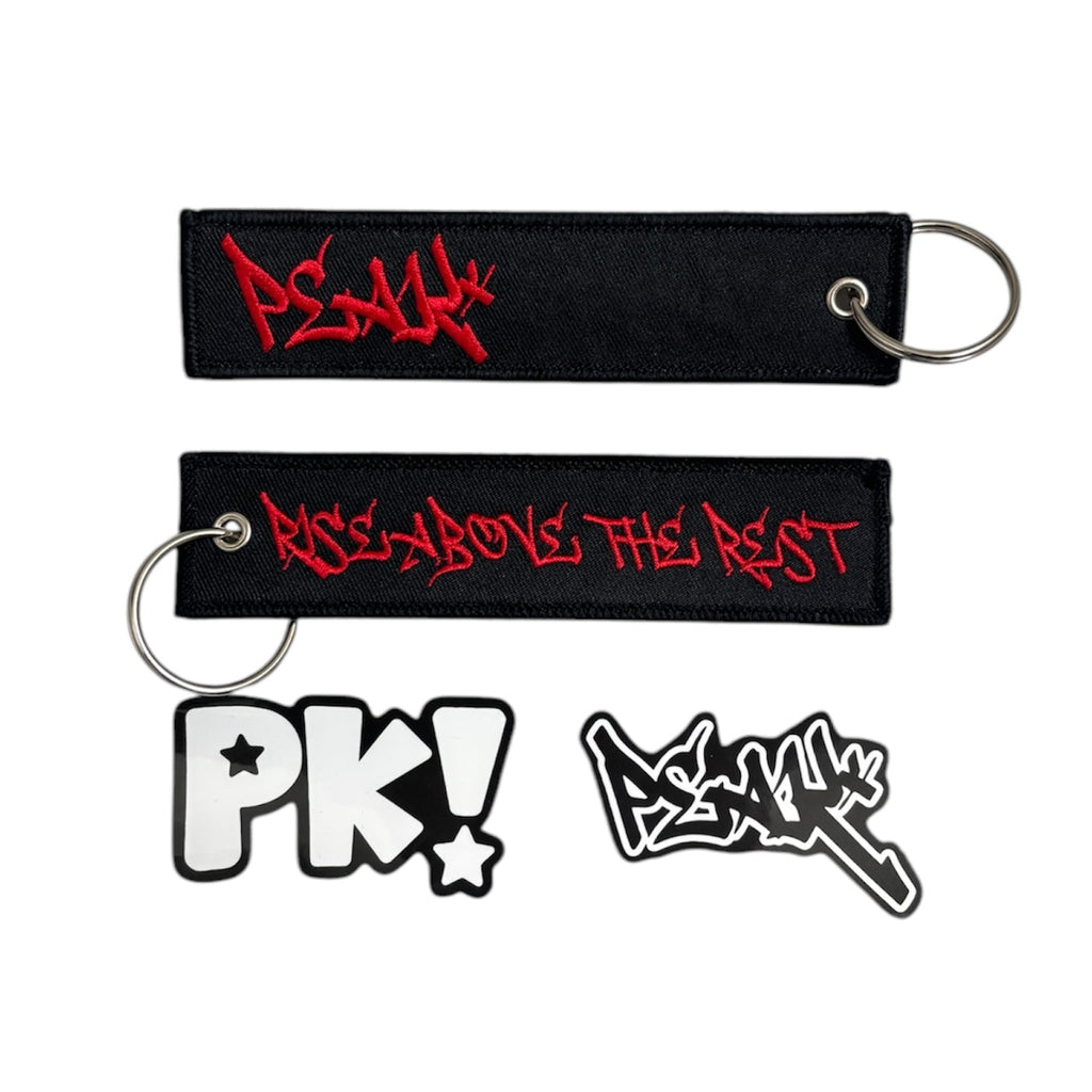 Exclusive Keychain & Sticker pack Peak