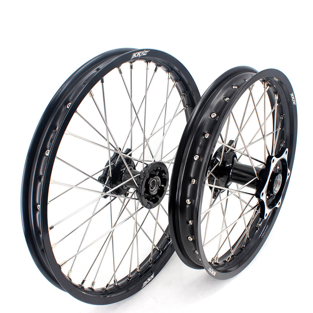 KKE 21" 19" MX Cast Dirt Bike Wheels Set For HONDA CRF250R 04-13 CRF450R 02-12 CR125R/250R 02-13 KKE Racing