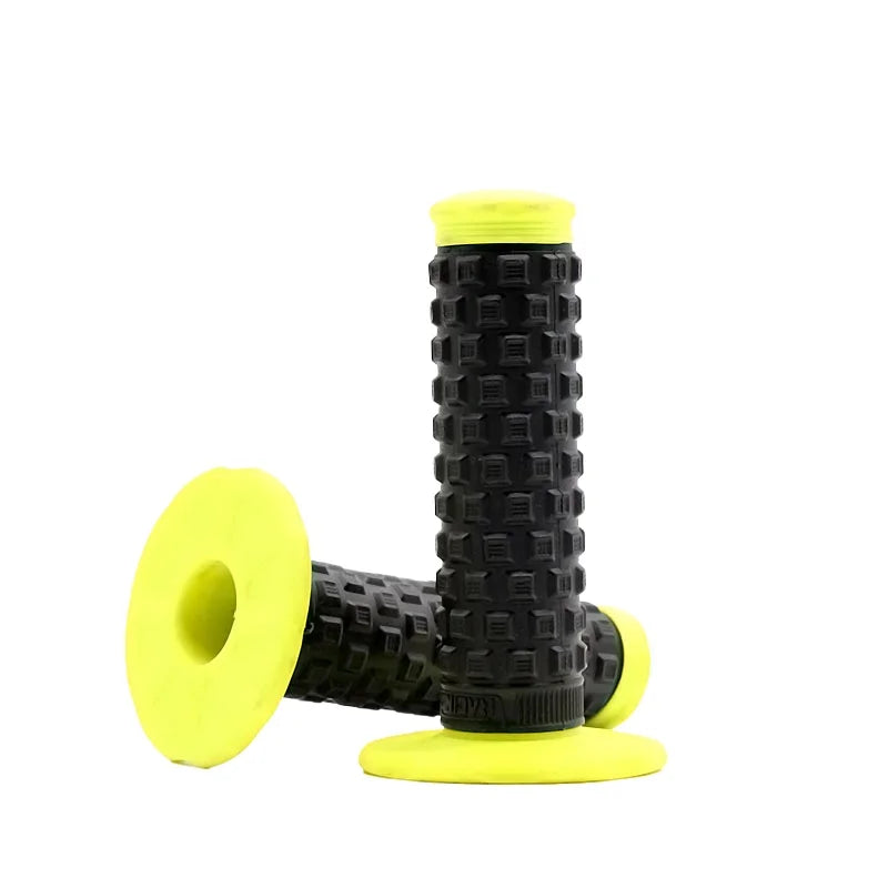 7/8" (22mm) Motorcycle Handlebar Grips – Soft Rubber Pillow Top Dirt Bike Grips for MX, Motocross, Enduro & Off-Road Motorcycles Emoto Supply