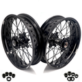 KKE 3.5*17'' & 4.25*17'' Supermoto Wheels Rims Fit STARK VARG MX EX Electric Dirt Bike All Black KKE Racing