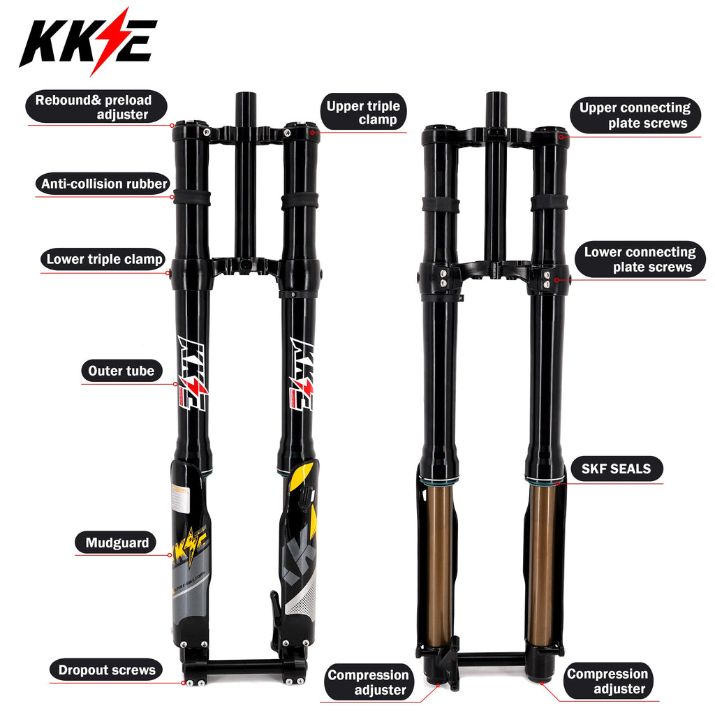 KKE 37MM Aluminum Front Fork Suspension Kit Fit SURRON Light Bee, E-Ride Pro-SS, Talaria Sting MX3/MX4/R (Collective) KKE Racing