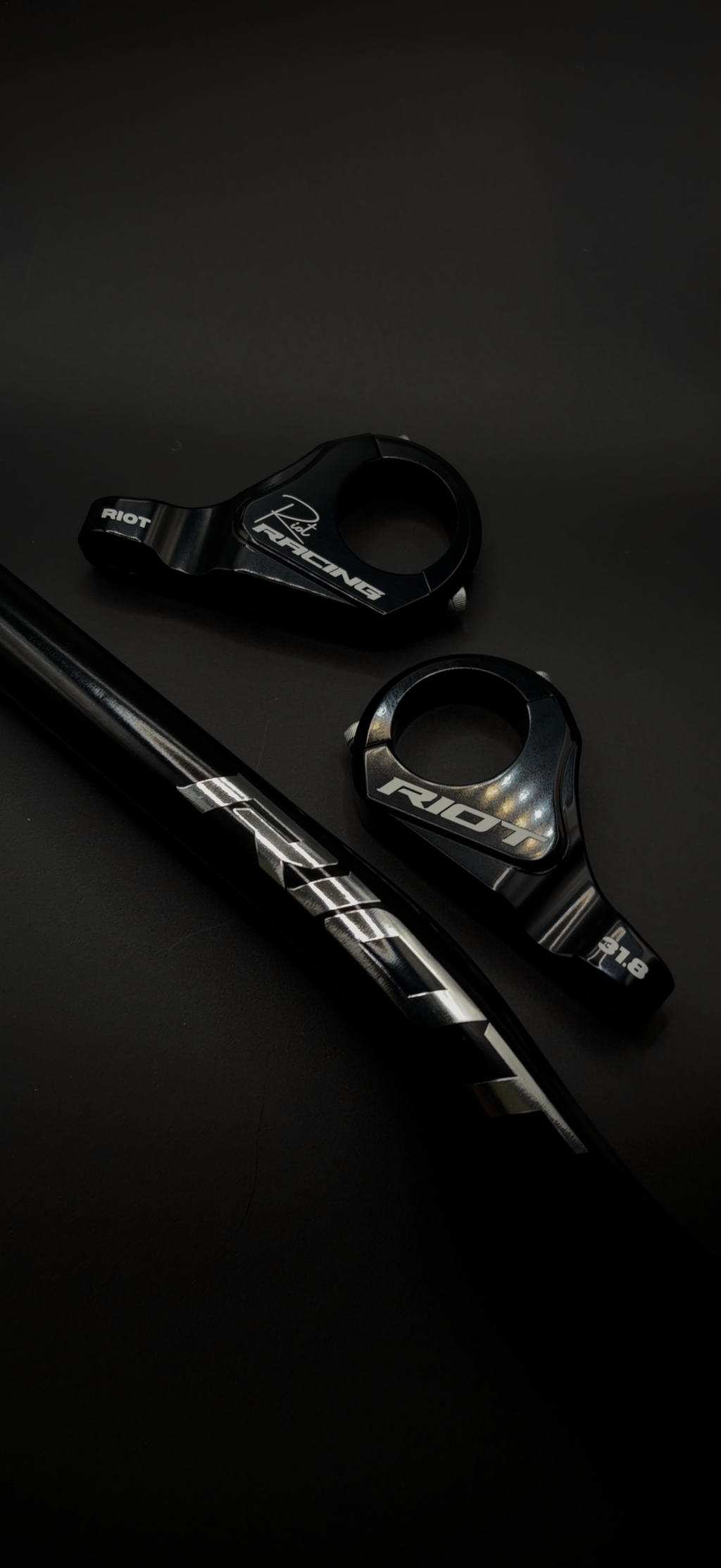 Riot MKIII Direct Mount Stem — 31.8mm, fits Surron LBX, Talaria, and E-Ride Pro — Riot Racing